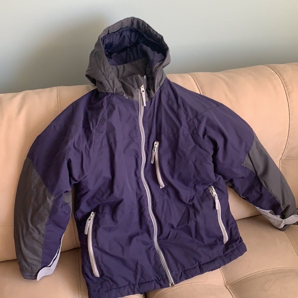 Winter coat with fleece jacket insert